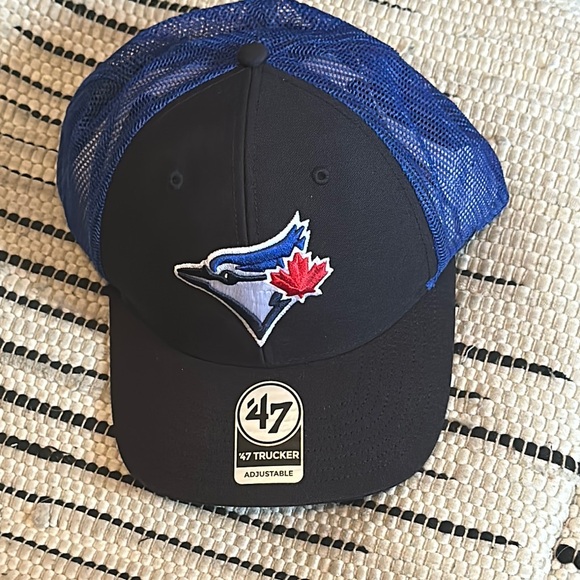 47 Brand Blue Mesh Baseball Cap Bue Jays - Picture 1 of 10